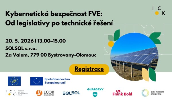 Setkání: Kybernetická bezpečnost FVE (Od legislativy po technické řešení)